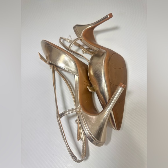 Nine West Womens Rands S3 Pointy Toe Pumps Straps Pull On Synthetic Sz 11 NWOB - Picture 10 of 14